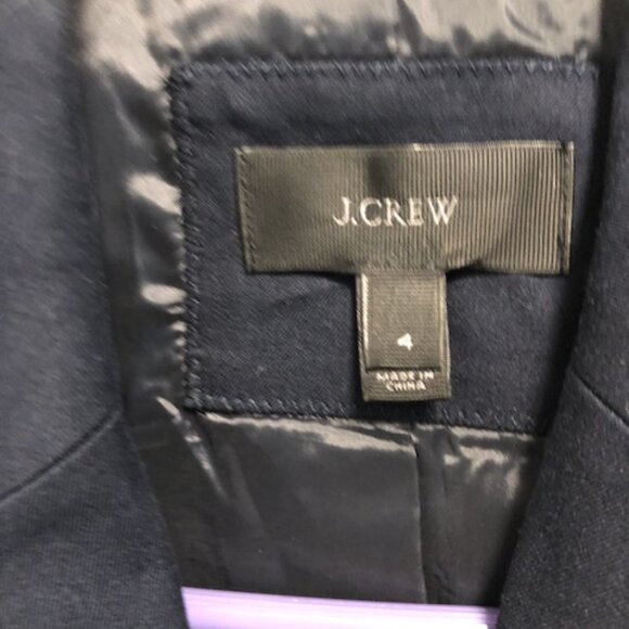 J Crew Cotton Blue Blazer - Picture 2 of 3